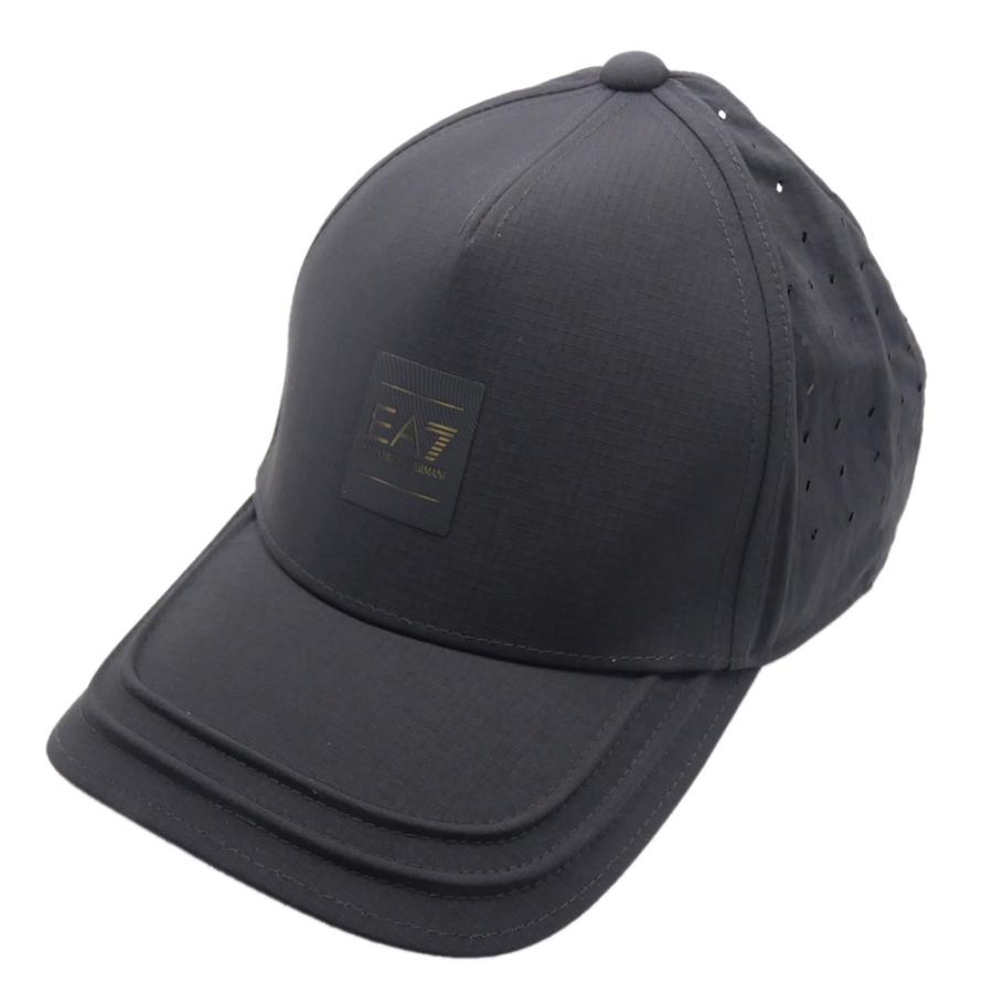 エンポリオアルマーニ キャップ ブラック EMPORIO ARMANI エンポリオアルマーニ EA7 メンズキャップ