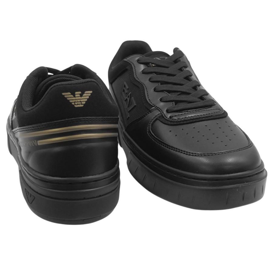 極美品✨EA7 Emporio Armani ブラックスニーカー EMPORIO ARMANI エンポリオアルマーニ EA7 メンズローカットスニーカー