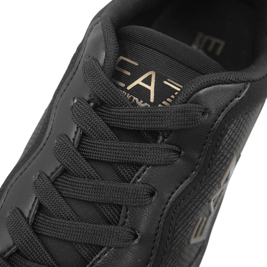 2025 秋冬新作！ EMPORIO ARMANI エンポリオアルマーニ EA7 メンズ スニーカー 靴 シューズ ローカット 7X000338 AF18614 ブラック EMPORIO ARMANI エンポリオアルマーニ EA7 メンズローカットスニーカー
