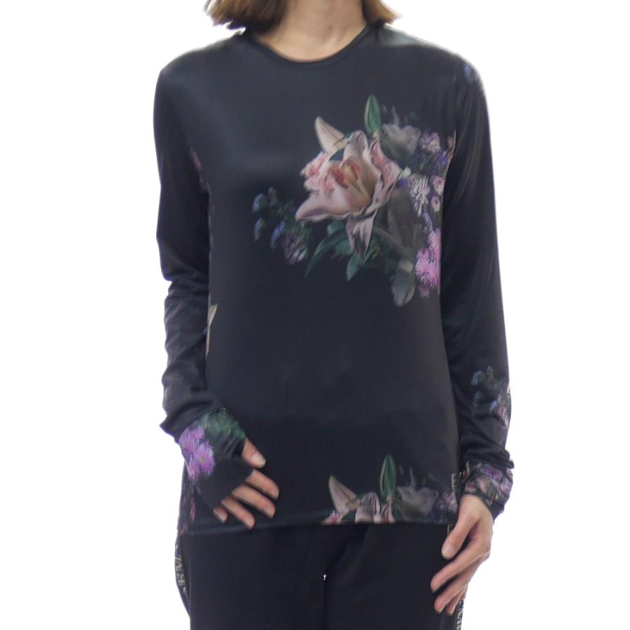 2025 秋冬新作！ EMPORIO ARMANI エンポリオアルマーニ EA7 Tシャツ レディース 長袖 クルーネック ロンT 7W000613 AF19217 ブラック EMPORIO ARMANI エンポリオアルマーニ EA7 レディースクルーネック