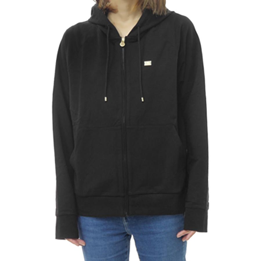 2025 秋冬新作！ EMPORIO ARMANI エンポリオアルマーニ EA7 パーカー レディース ジップアップ 7W000458 AF13135 ブラック EMPORIO ARMANI エンポリオアルマーニ EA7 レディースジップアップ