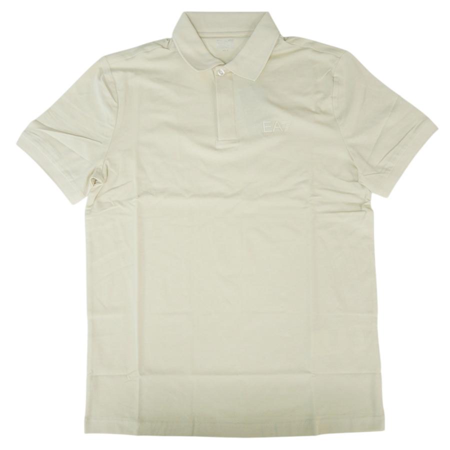 セールSS EMPORIO ARMANI エンポリオアルマーニ EA7 ポロシャツ 半袖 メンズ 7M000228 AF10373 同色ロゴ ブランド カジュアル スポーティ きれいめ ゴルフ 大きいサイズ ベージュ EMPORIO ARMANI エンポリオアルマーニ EA7 メンズポロシャツ 7M000228