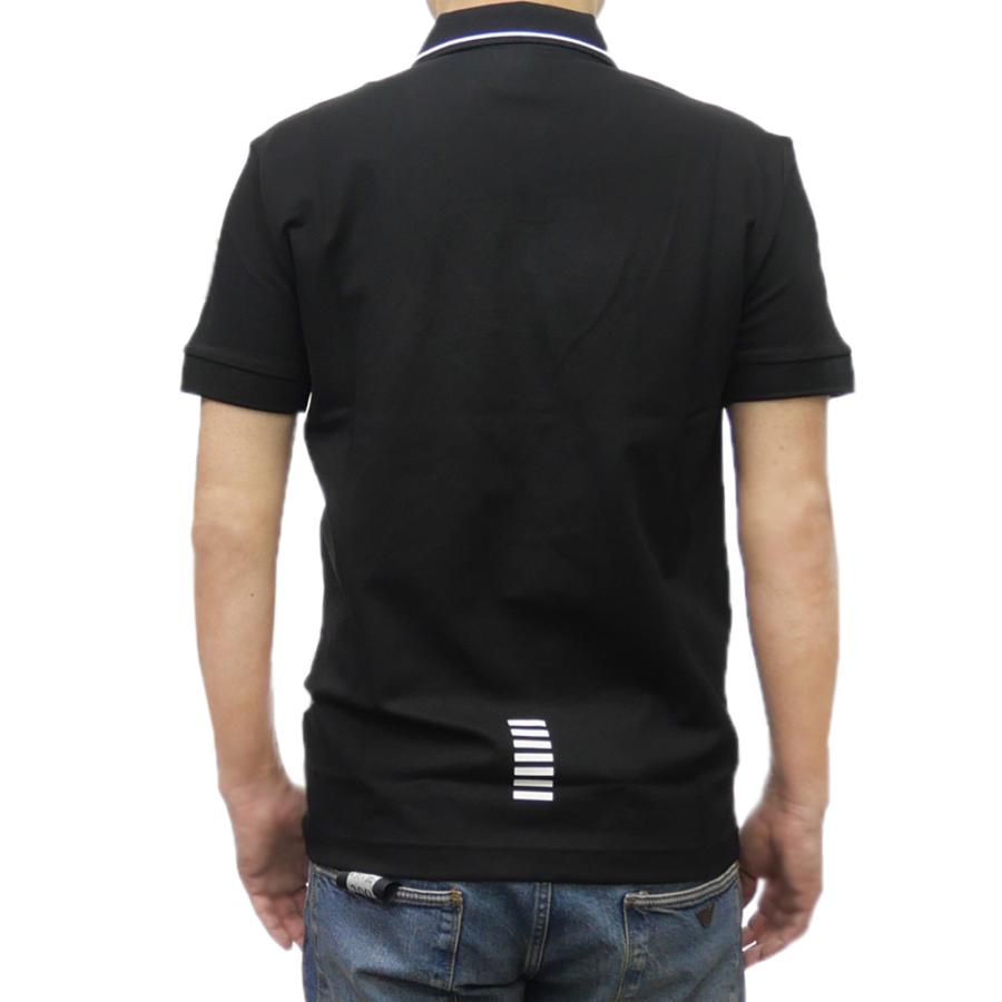 セールSS EMPORIO ARMANI エンポリオアルマーニ EA7 ポロシャツ 半袖 メンズ 鹿の子 8NPF16 PJVUZ ブランド ロゴ カジュアル スポーティ きれいめ 大きいサイズ ブラック EMPORIO ARMANI エンポリオアルマーニ EA7 メンズ鹿の子ポロシャツ