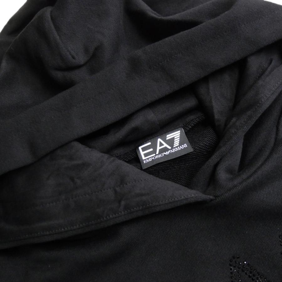 セールSS EMPORIO ARMANI エンポリオアルマーニ EA7 パーカー レディース プルオーバー 7W000095 AF12473 ブラック EMPORIO ARMANI エンポリオアルマーニ EA7 レディースプルオーバー