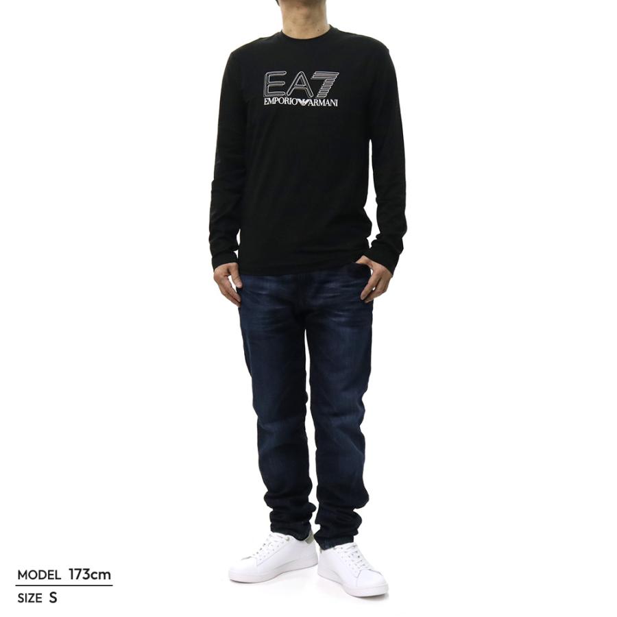 【新品未使用】EMPORIO ARMANI EA7 長袖 ロンT ネイビー L EMPORIO ARMANI エンポリオアルマーニ EA7 メンズクルーネックロングT
