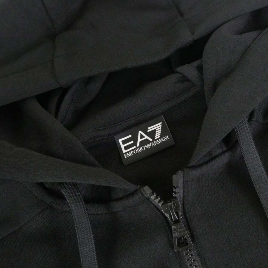 EMPORIO ARMANI エンポリオアルマーニ EA7 メンズジップアップパーカー 7M001496 AF12660 ブラック 2026春夏新作_5