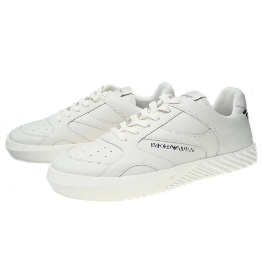 在庫処分品 Emporio Armani エンポリオアルマーニ メンズローカットスニーカー X4x558 012 ホワイト 大阪セール Superavila Com