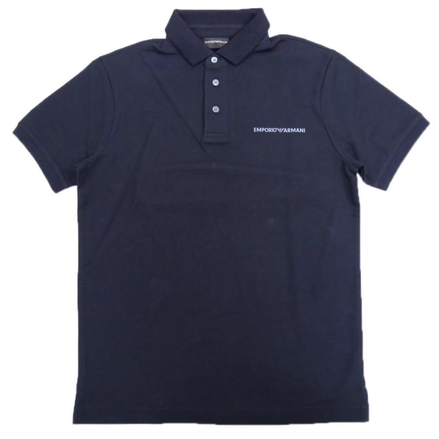 旧作お買い得セール！ EMPORIO ARMANI エンポリオアルマーニ ポロシャツ 半袖 メンズ 鹿の子 コットン 綿100％ 3R1F74 1JCYZ ネイビー EMPORIO ARMANI エンポリオアルマーニ メンズ鹿の子ポロシャツ 3R1F74