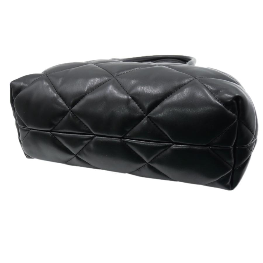 EMPORIO ARMANI ブラックレザー ハンドバッグ EMPORIO ARMANI エンポリオアルマーニ レディースハンドバッグ Y3D269