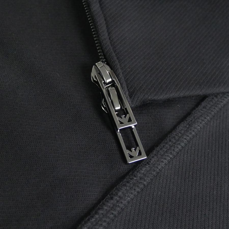 EMPORIO ARMANI エンポリオアルマーニ メンズジップスウェット EM002872 AF13488 ブラックの画像