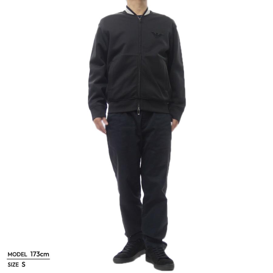 2025 秋冬新作！ EMPORIO ARMANI エンポリオアルマーニ メンズジップスウェット EM002877 AF17545 ブラック 2025秋冬新作 EMPORIO ARMANI エンポリオアルマーニ メンズジップスウェット