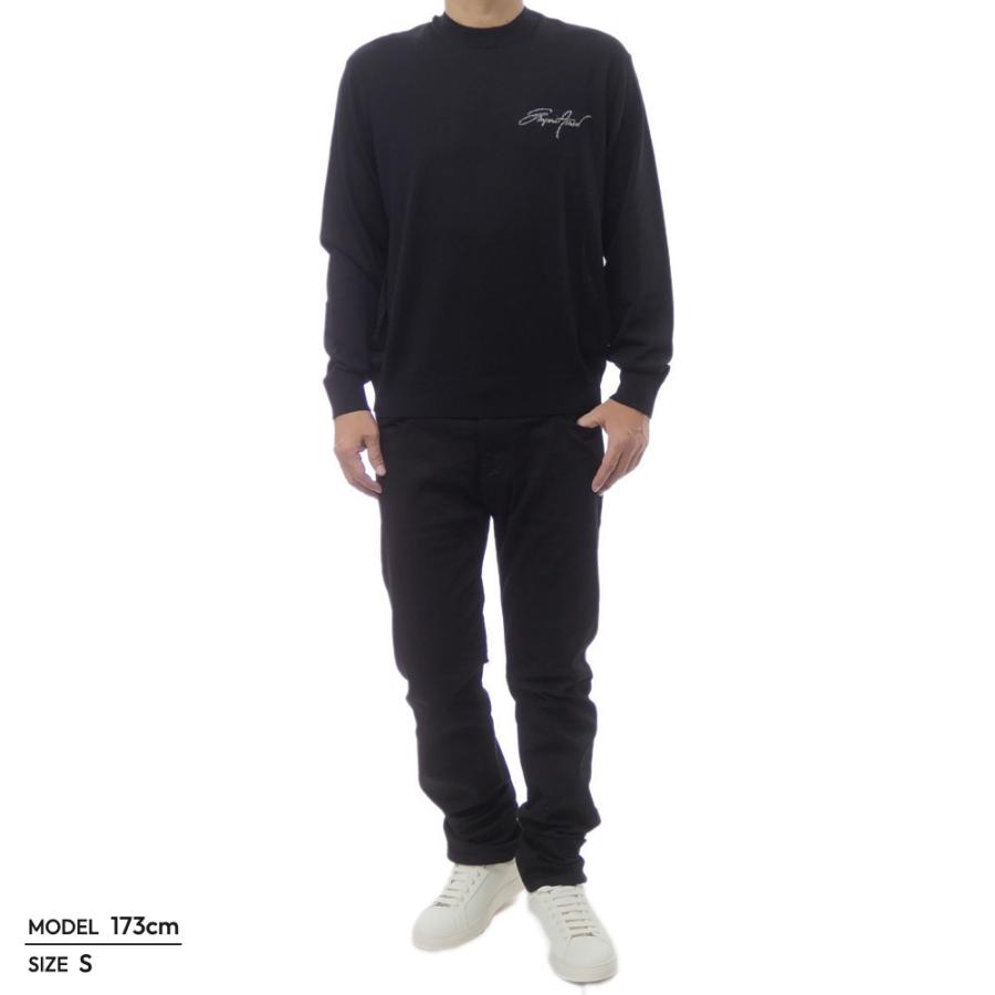 EMPORIO ARMANI エンポリオアルマーニ メンズクルーネックニット セーター EM002796 AF14199 ブラック | EMPORIO ARMANI | 01