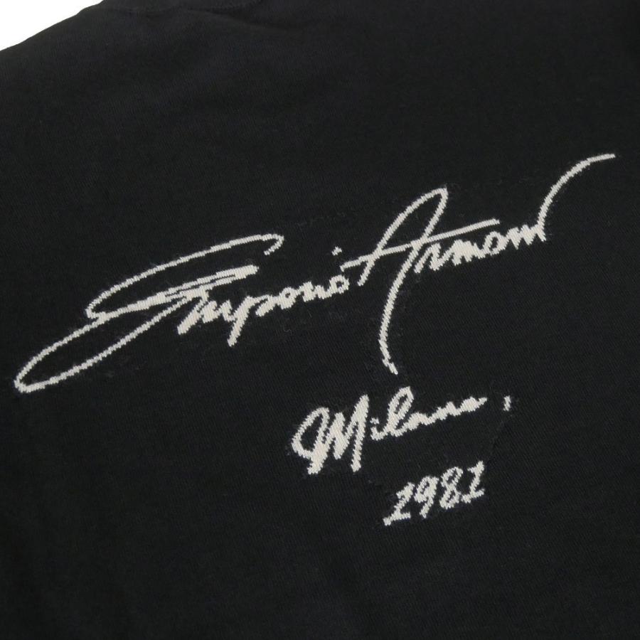 EMPORIO ARMANI エンポリオアルマーニ メンズクルーネックニット セーター EM002796 AF14199 ブラック | EMPORIO ARMANI | 08