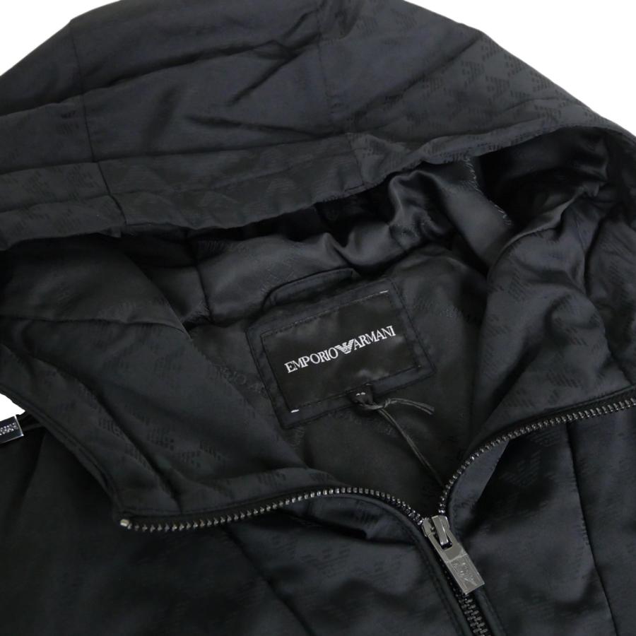 2025 秋冬新作！ EMPORIO ARMANI エンポリオアルマーニ ブルゾン メンズ 中綿ブルゾン 8NIBN4 INHQZ ブラック EMPORIO ARMANI エンポリオアルマーニ メンズ中綿ブルゾン 8NIBN4