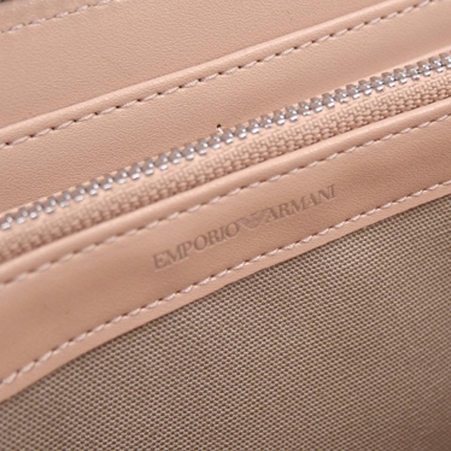 EMPORIO ARMANI エンポリオアルマーニ レディースラウンドファスナー長財布（小銭入れ付き） EW000366 AF11953 ベージュの画像