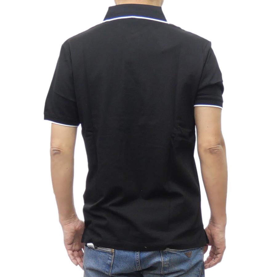 N*O様 【アルマーニ新品】EMPORIO ARMANI ブラック ポロシャツ EMPORIO ARMANI (エンポリオアルマーニ) メンズ ポロシャツ 半袖 襟