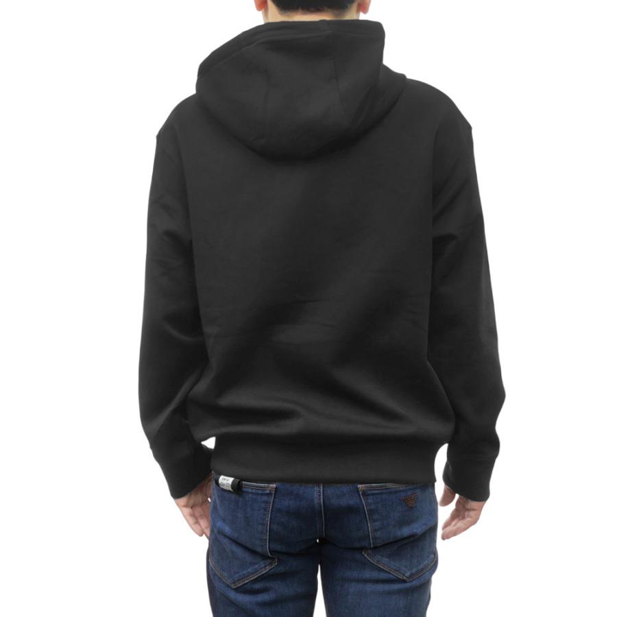 EMPORIO ARMANI エンポリオアルマーニ メンズ  ジップアップ パーカー EM001122 AF10013 ブラック ジャージー 快適 シンプル | EMPORIO ARMANI | 03