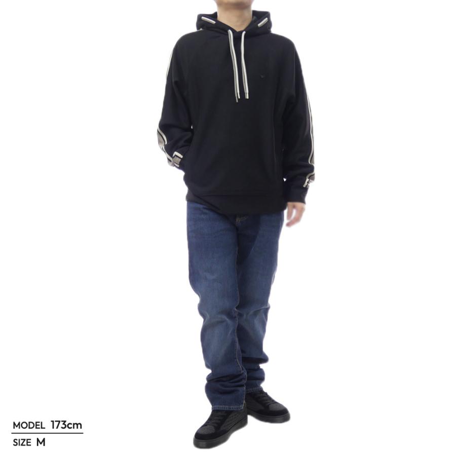 EMPORIO ARMANI エンポリオアルマーニ メンズ プルオーバーパーカー EM005199 AF24209 ブラック 2026春夏新作_1