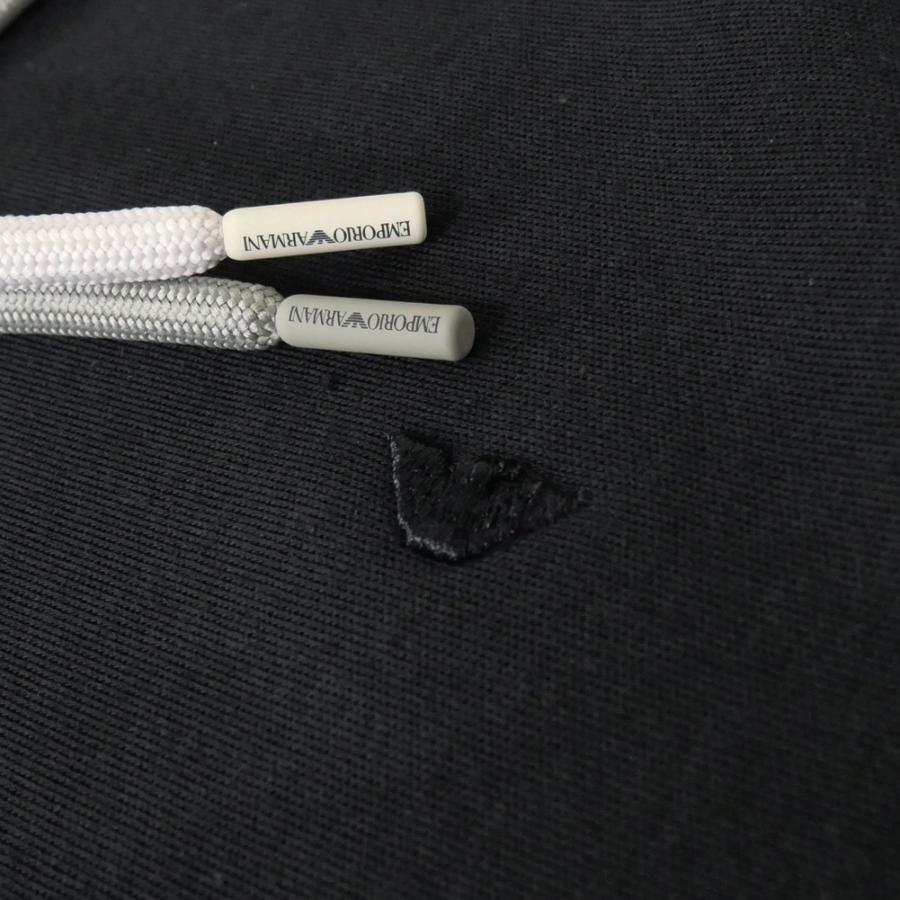 EMPORIO ARMANI エンポリオアルマーニ メンズ プルオーバーパーカー EM005199 AF24209 ブラック 2026春夏新作_6
