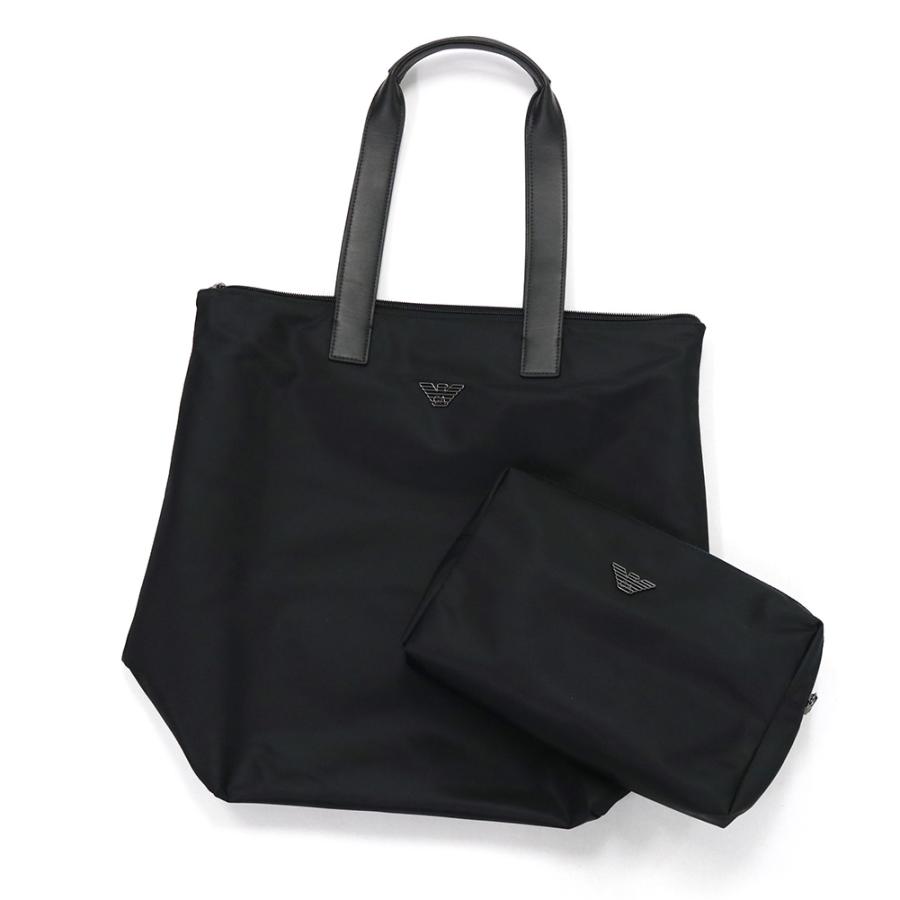 EMPORIO ARMANI エンポリオアルマーニ メンズトートバッグ EM003555 AF13454 ブラック 2026春夏新作の画像