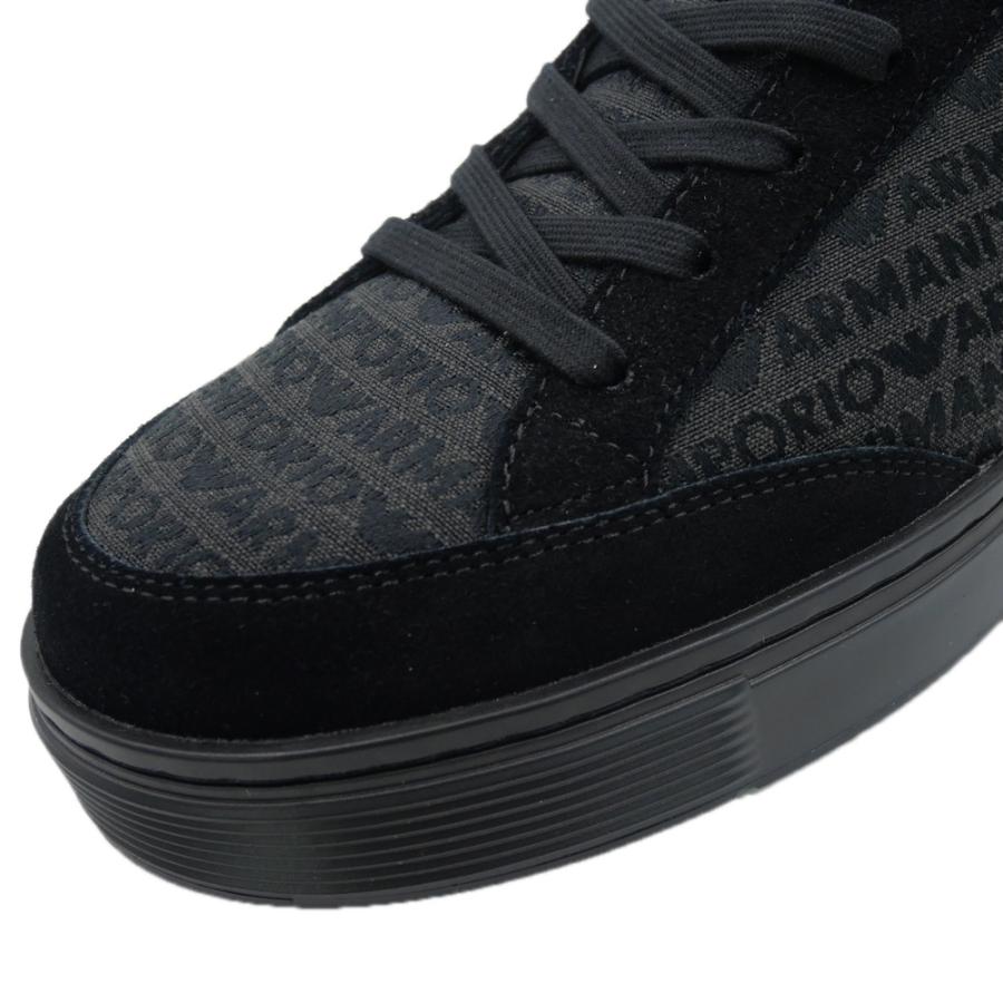 EMPORIO ARMANI エンポリオアルマーニ メンズローカットスニーカー EM004782 AF24459 ブラック 2026春夏新作の画像