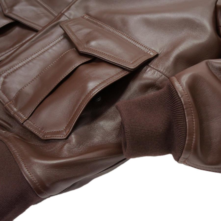 EMMETI エンメティ メンズレザーブルゾン FILIPPO NAPPA ブラウン 2025秋冬新作 EMMETI（エンメティ） メンズレザーブルゾン FILIPPO NAPPA ブラウン