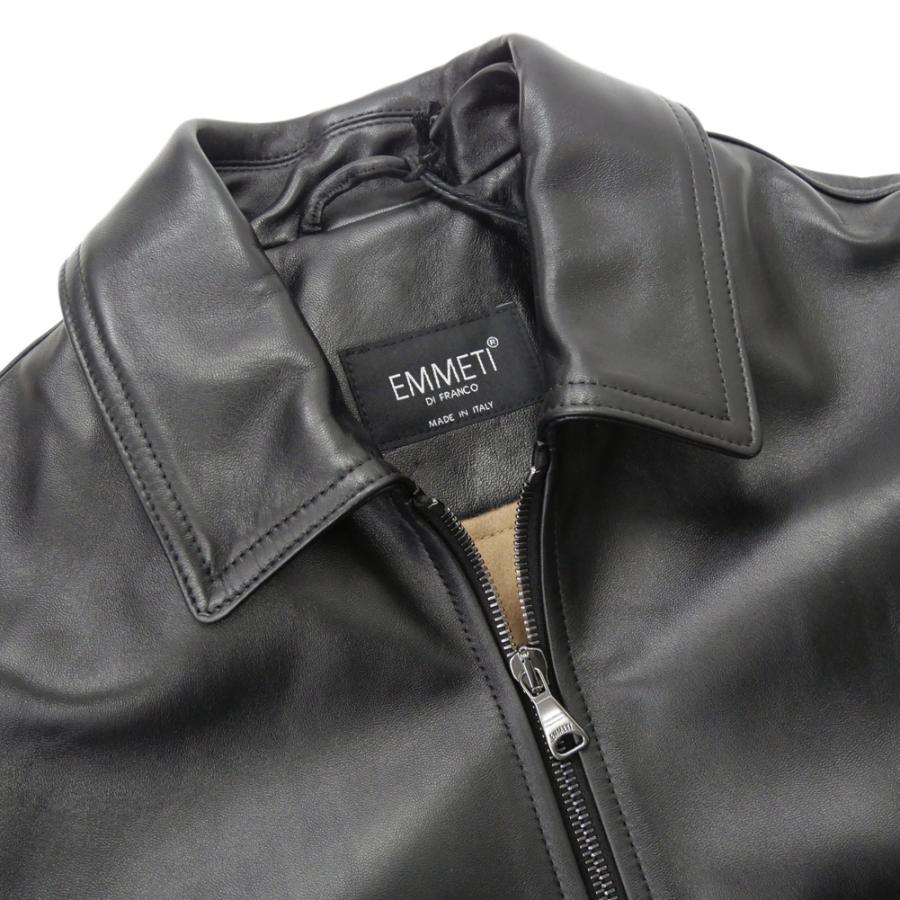 o*i様 エンメティ　レザーブルゾン 楽天市場】エンメティ EMMETI GREYSON レザー ジャケット ライダース