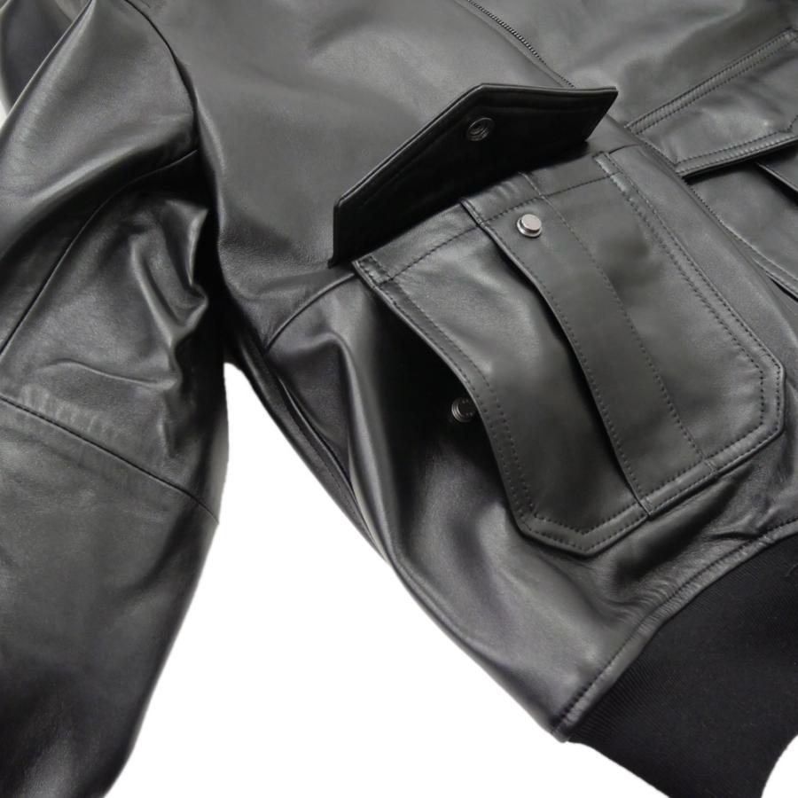 EMMETI（エンメティ） メンズレザーブルゾン FILIPPO NAPPA ブラック