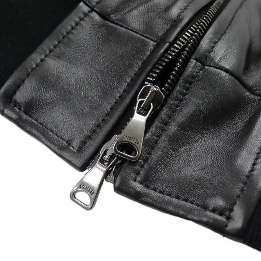 EMMETI（エンメティ） メンズレザーブルゾン FILIPPO NAPPA ブラック