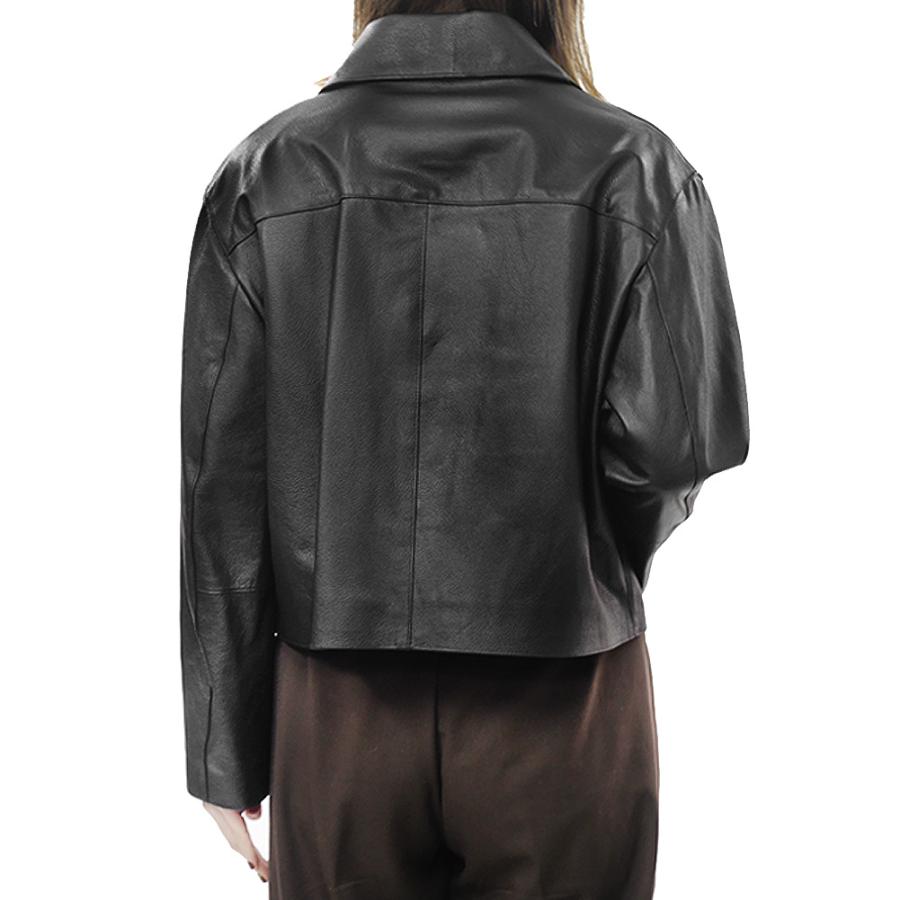 EMMETI エンメティ レディースレザージャケット BEATRICE CALF SKIN ブラック 2025秋冬新作 EMMETI（エンメティ） レディースレザージャケット BEATRICE CALF SKIN