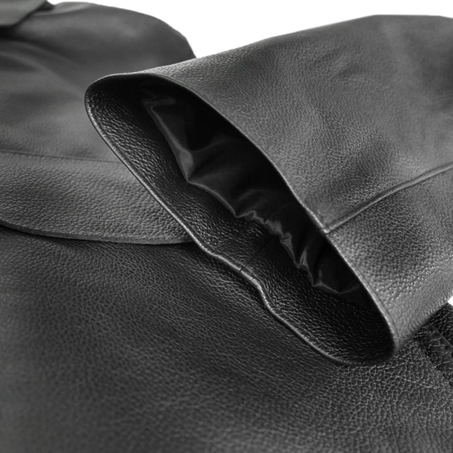 EMMETI エンメティ レディースレザージャケット BEATRICE CALF SKIN ブラックの画像