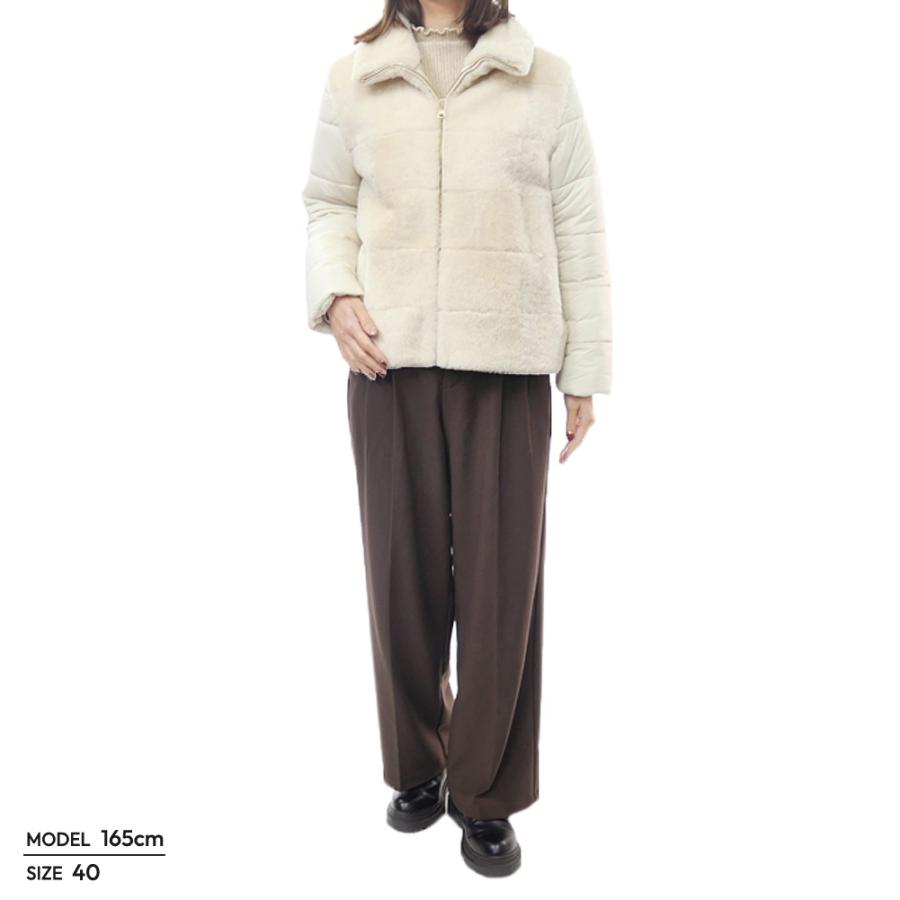 EMMETI エンメティ レディースダウンブルゾン CHIARA MOUTON オフホワイト 2025秋冬新作 EMMETI（エンメティ） レディースダウンブルゾン CHIARA MOUTON オフ