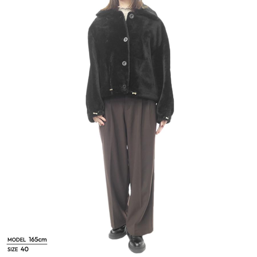 EMMETI（エンメティ） レディースブルゾン SILVIA MOUTON ブラック