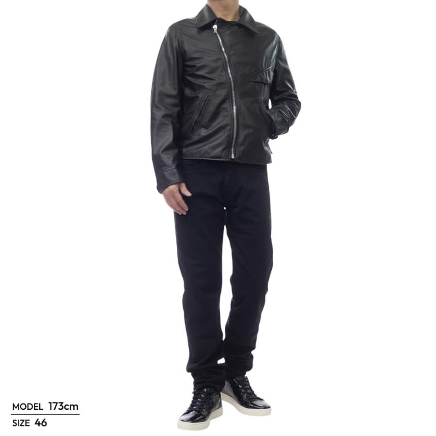 EMMETI エンメティ メンズライダースジャケット JEDI NAPPA ブラック 2026春夏新作の画像