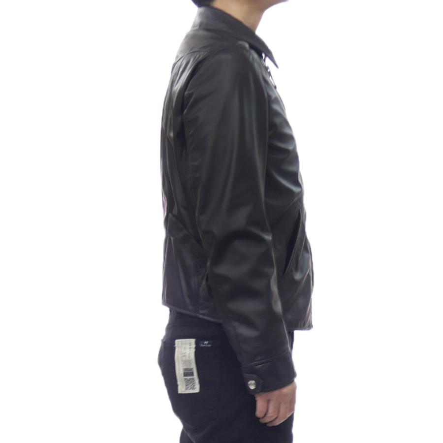 EMMETI エンメティ メンズライダースジャケット JEDI NAPPA ブラック 2026春夏新作の画像