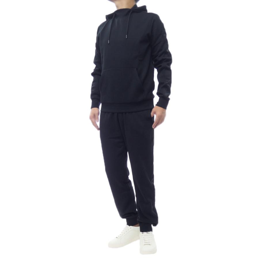 極美品 近年モデル エンポリオアルマーニ プルオーバー 半袖パーカー ブラック EMPORIO ARMANI エンポリオアルマーニ アンダーウェア メンズ プル