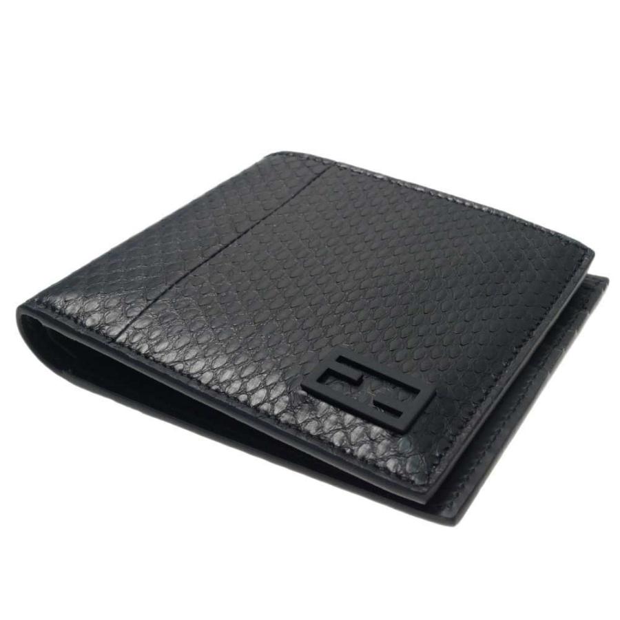 FENDI フェンディ メンズ二つ折り財布 7M0169 AGR0 ブラック /定番人気商品｜tre-style｜03