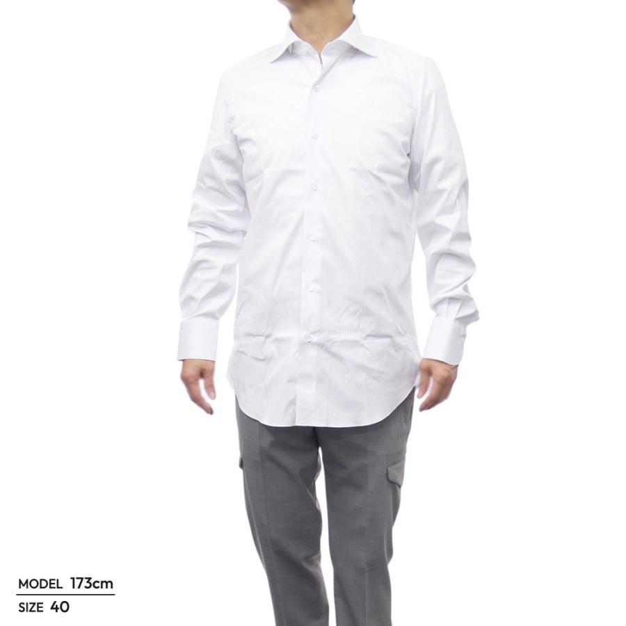 セールSS FINAMORE フィナモレ カッタウェイシャツ メンズ MILANO 040030 C0643 / SIMONE ホワイト Finamore（フィナモレ） メンズカッタウェイシャツ MILANO 040030