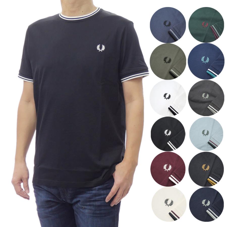 新品タグ付き　Twin Tipped T-Shirt M1588V ブラック FRED PERRY（フレッドペリー） メンズクルーネックTシャツ M1588V