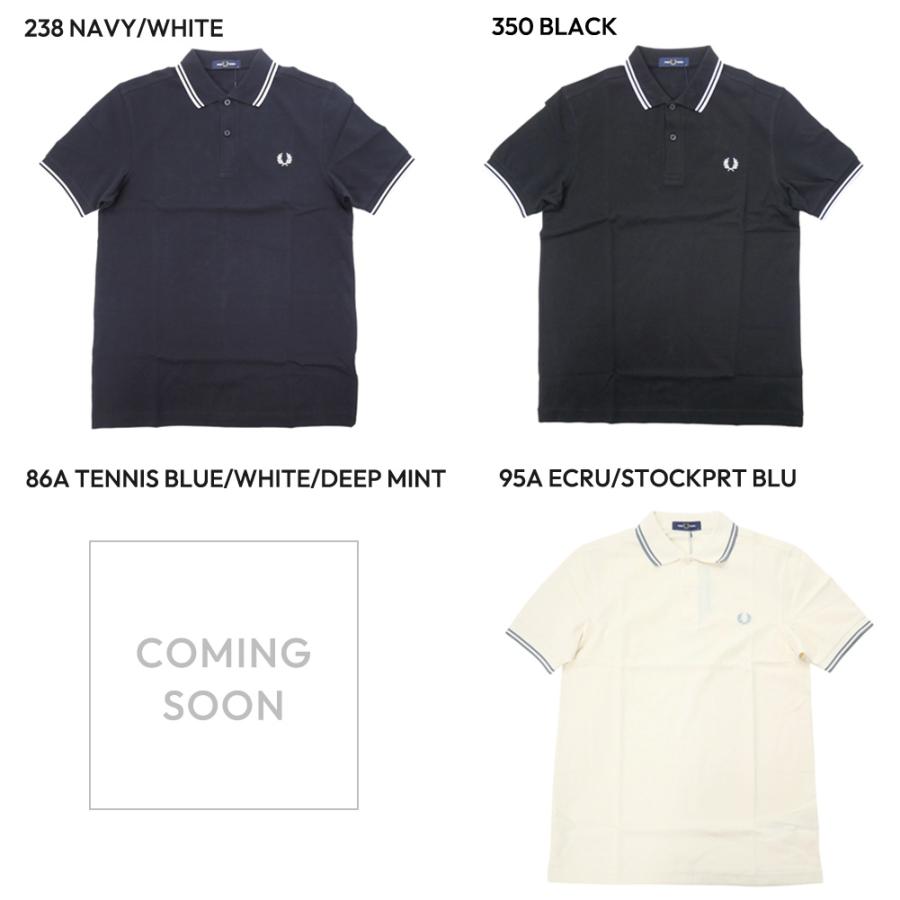 フレッドペリー G3600 ポロシャツ 紺　白　38 Mサイズ 半袖 鹿の子 FRED PERRY（フレッドペリー） メンズ鹿の子ポロシャツ M3600 / TWIN