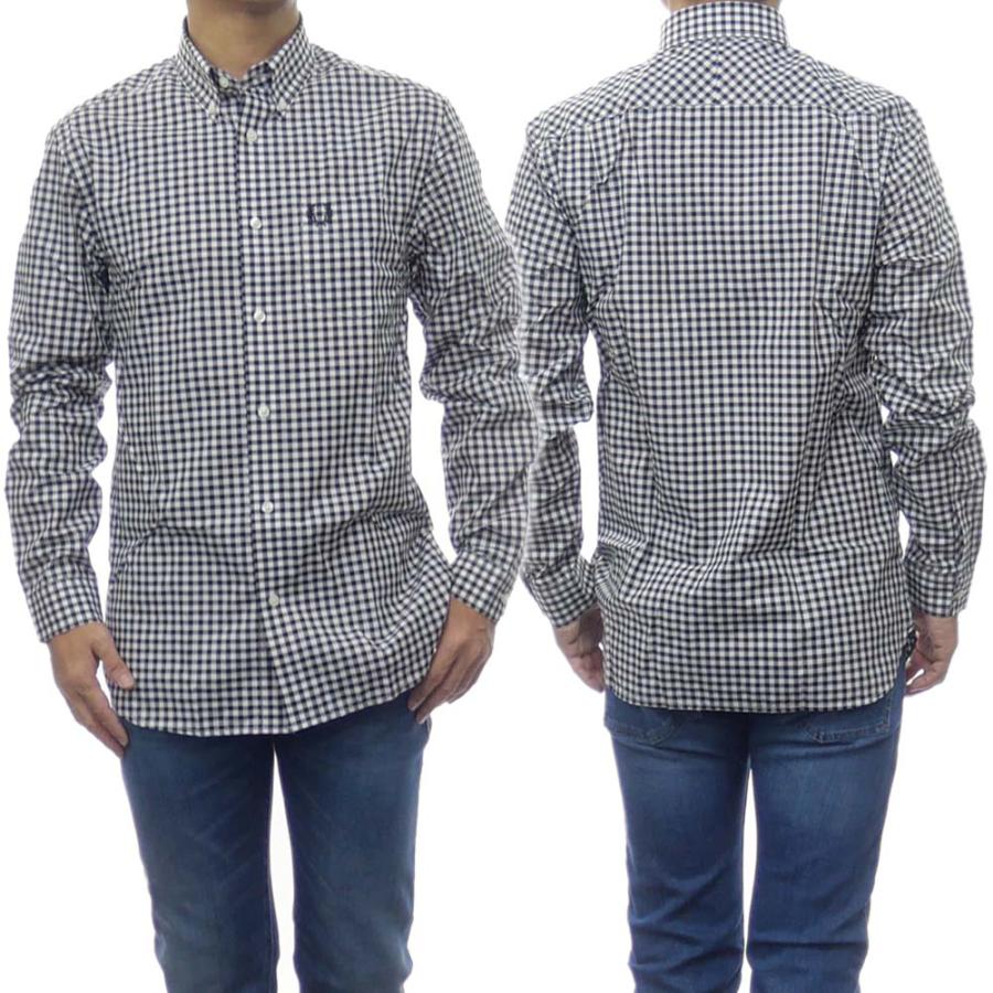 Fred Perry フレッドペリー メンズギンガムチェックシャツ M9500 Gingham Long Sleeve Shirt ブラック Fpfw109 Tre Style 通販 Yahoo ショッピング