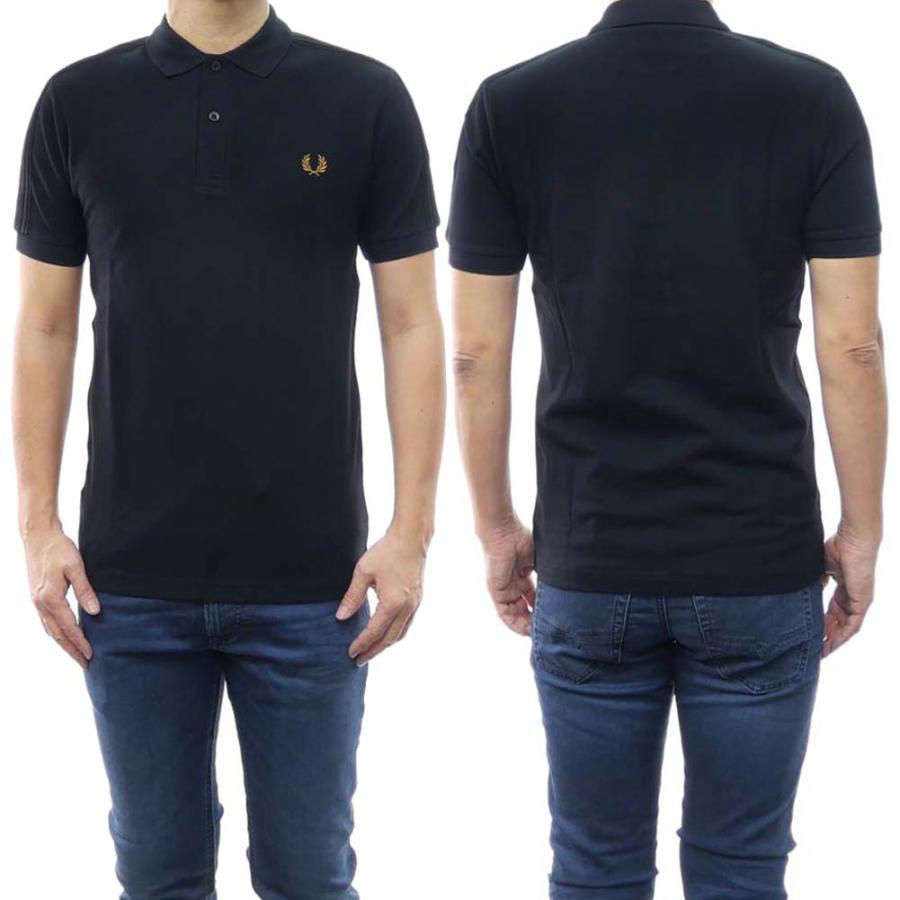 FRED PERRY フレッドペリー メンズポロシャツ M5602 / KNITTED TAPE POLO SHIRT ブラック