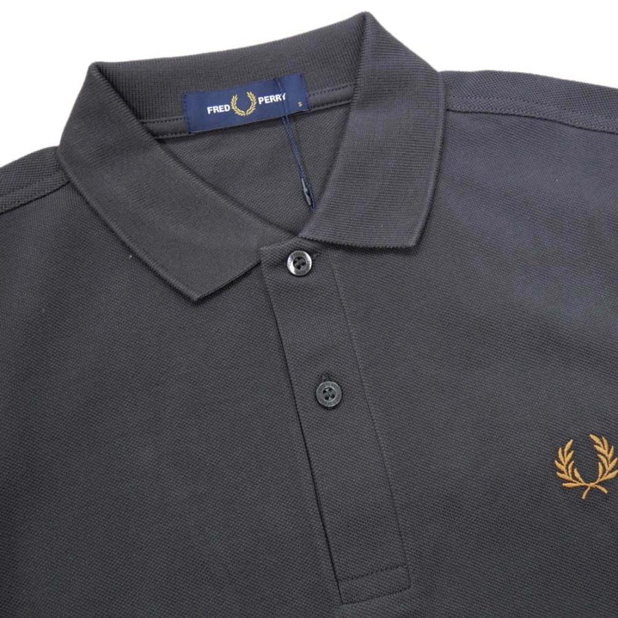 FRED PERRY フレッドペリー メンズ鹿の子ポロシャツ M6000 / PLAIN FRED PERRY SHIRT ダークグレー /2024春夏新作｜tre-style｜03