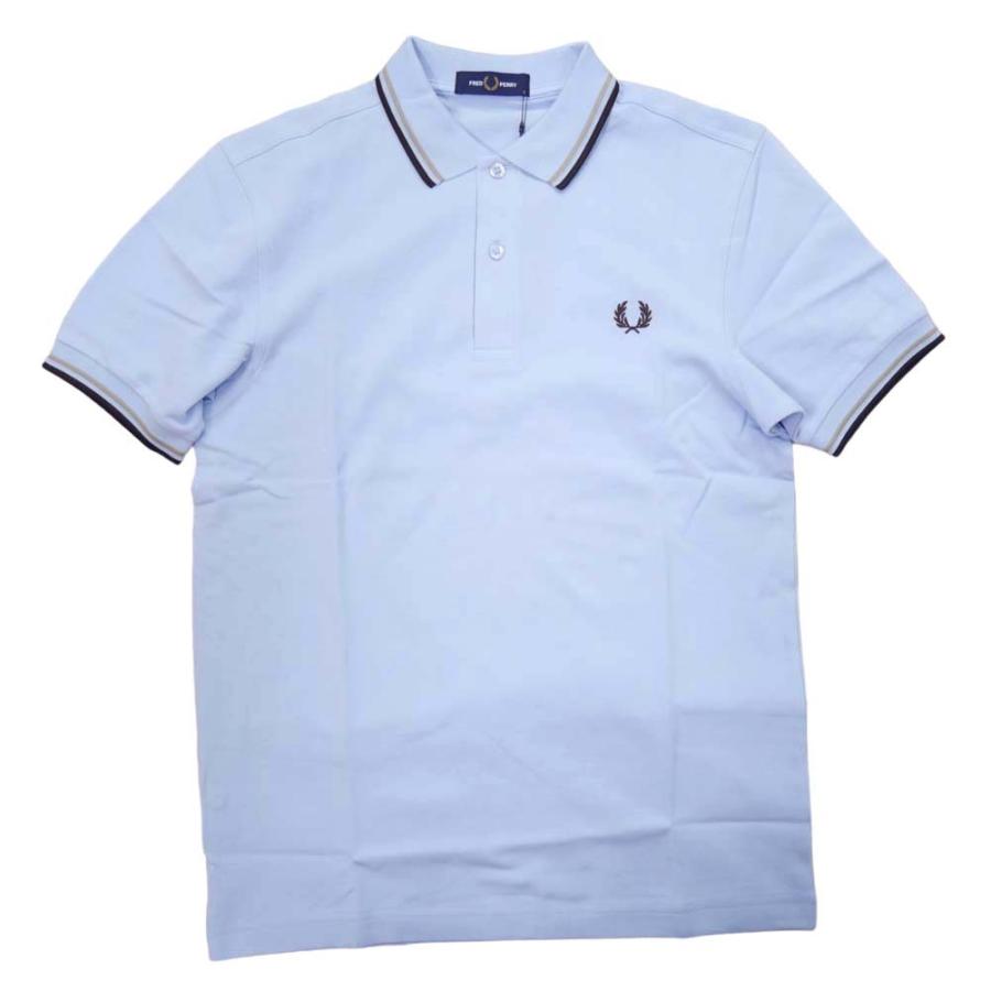 FRED PERRY フレッドペリー メンズ鹿の子ポロシャツ M3600 / TWIN TIPPED FRED PERRY SHIRT ライトブルー /2024春夏新作｜tre-style｜02