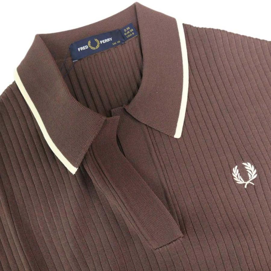FRED PERRY フレッドペリー レディースニットポロシャツ K7138 FRED PERRY フレッドペリー レディースニットポロシャツ K7138