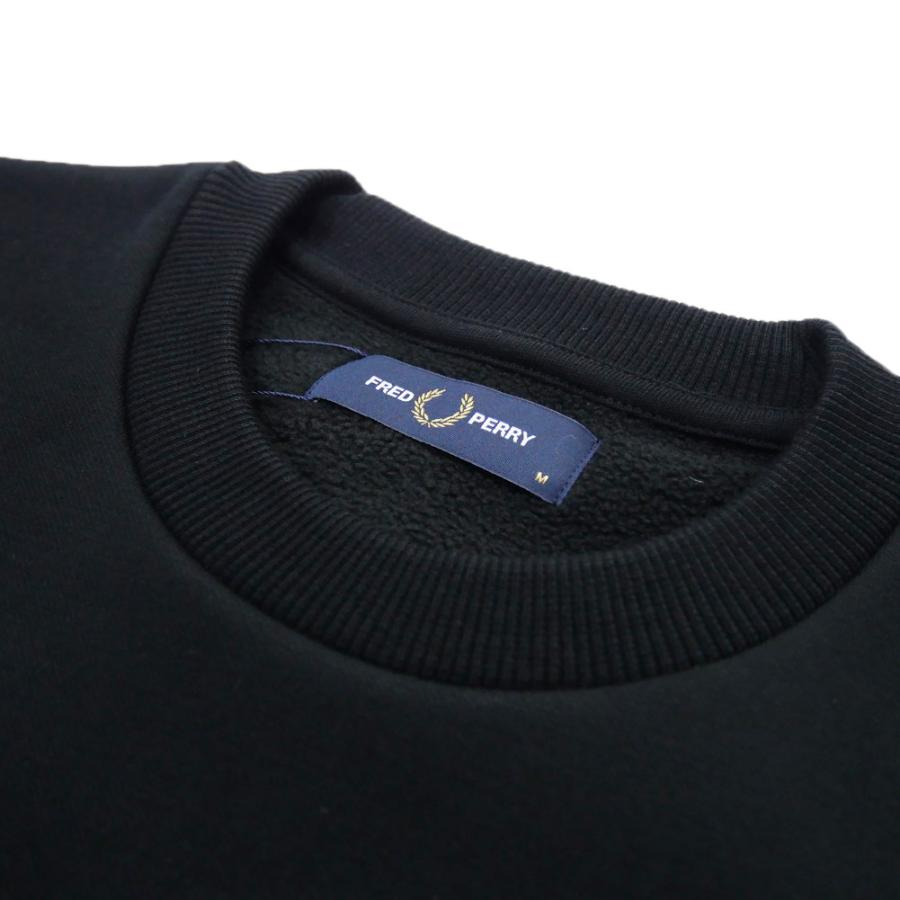 FRED PERRY フレッドペリー メンズトレーナー M1369 / BOLD BRANDING CREWNECK SWEATSHIRT ブラック_6
