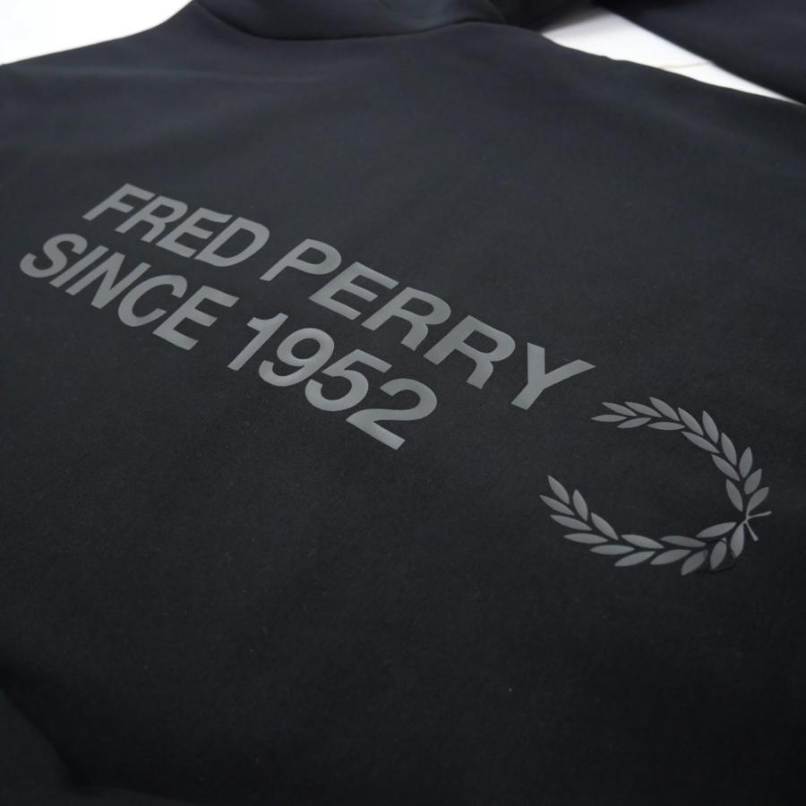 FRED PERRY フレッドペリー メンズトレーナー M1369 / BOLD BRANDING CREWNECK SWEATSHIRT ブラック_8
