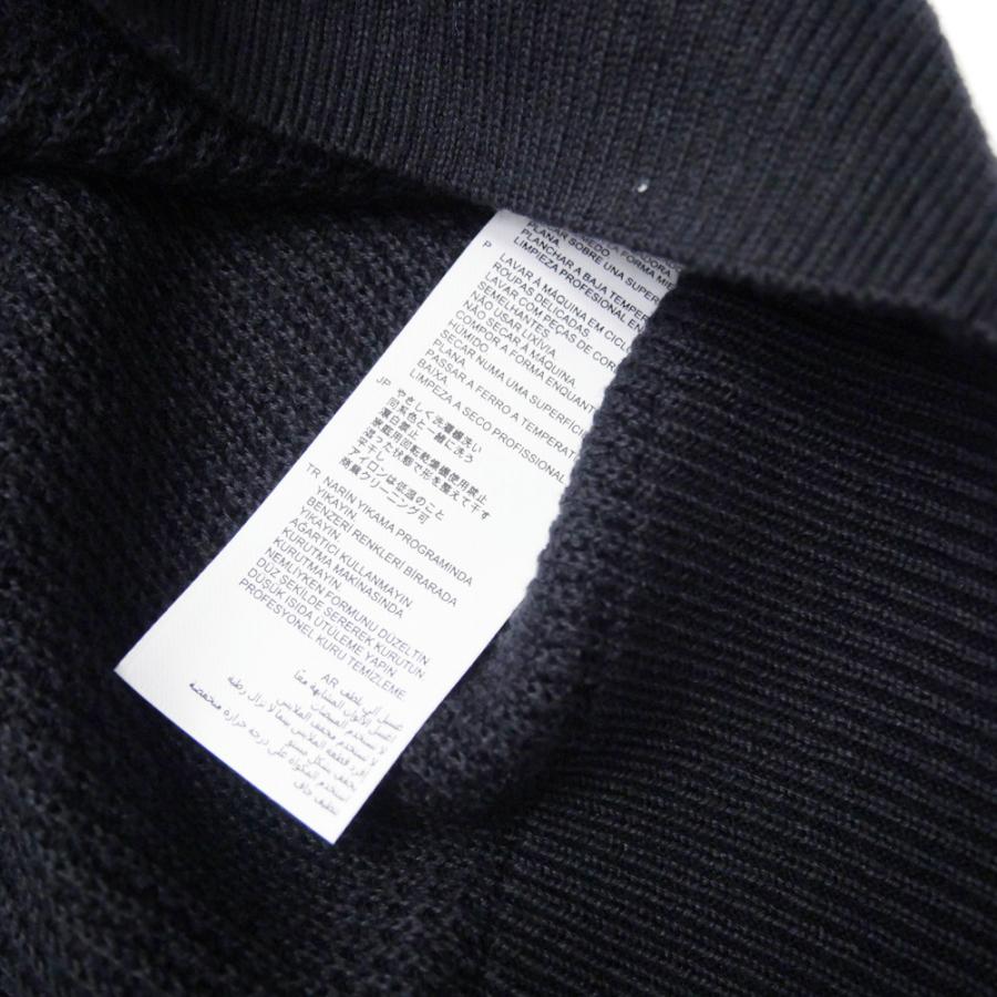 FRED PERRY フレッドペリー メンズクルーネックニット セーター K6507 / WAFFLE STITCH JUMPER ブラック