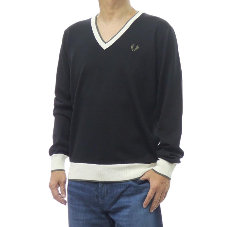 FRED PERRY（フレッドペリー） メンズVネックニット セーター K1316