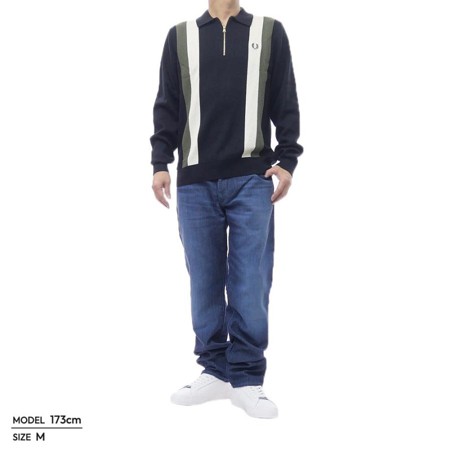 FRED PERRY（フレッドペリー） メンズハーフジップアップニット 